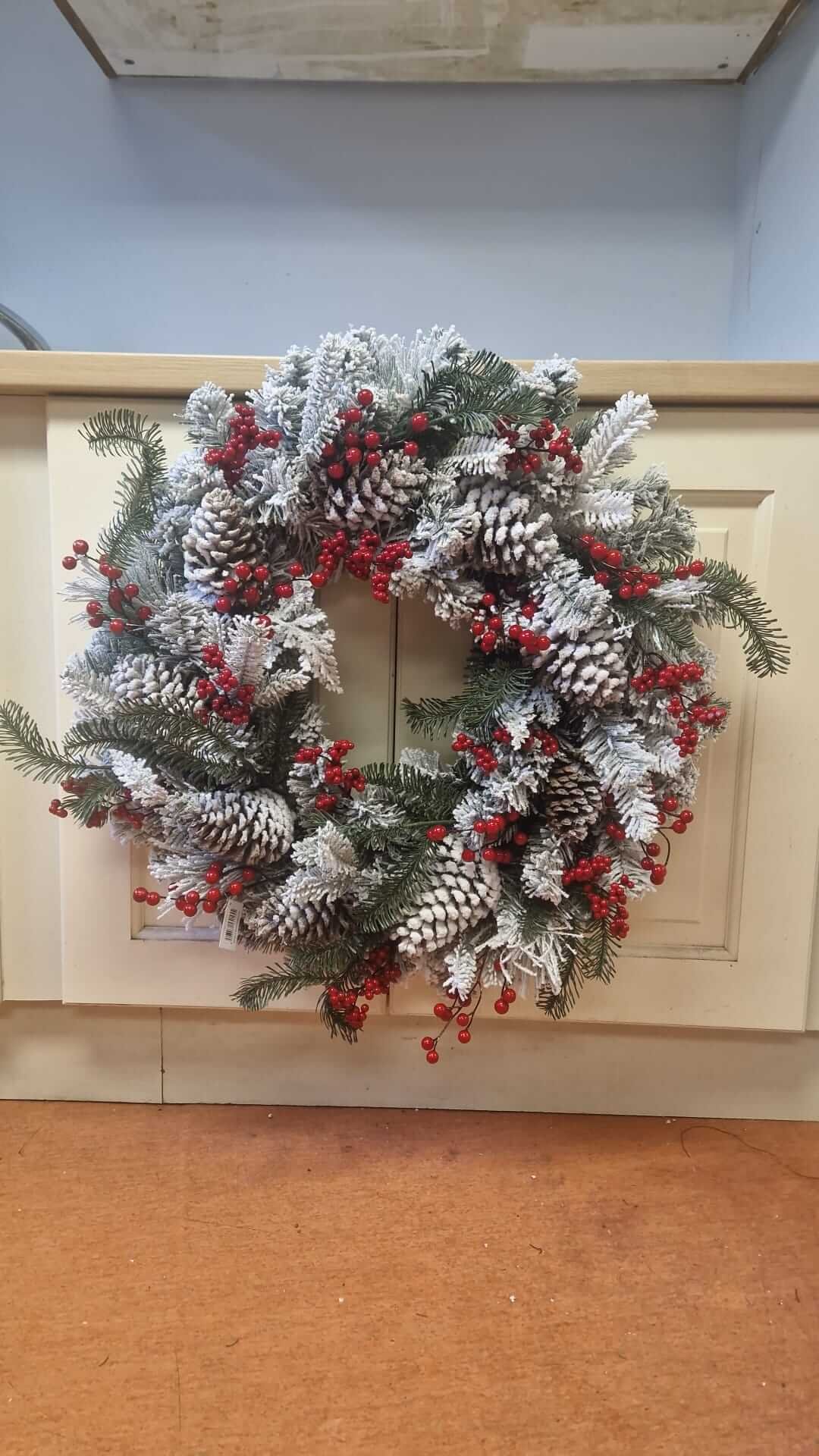 Hand-made Christmas wreath from The Flower Basket in Ballyjamesduff