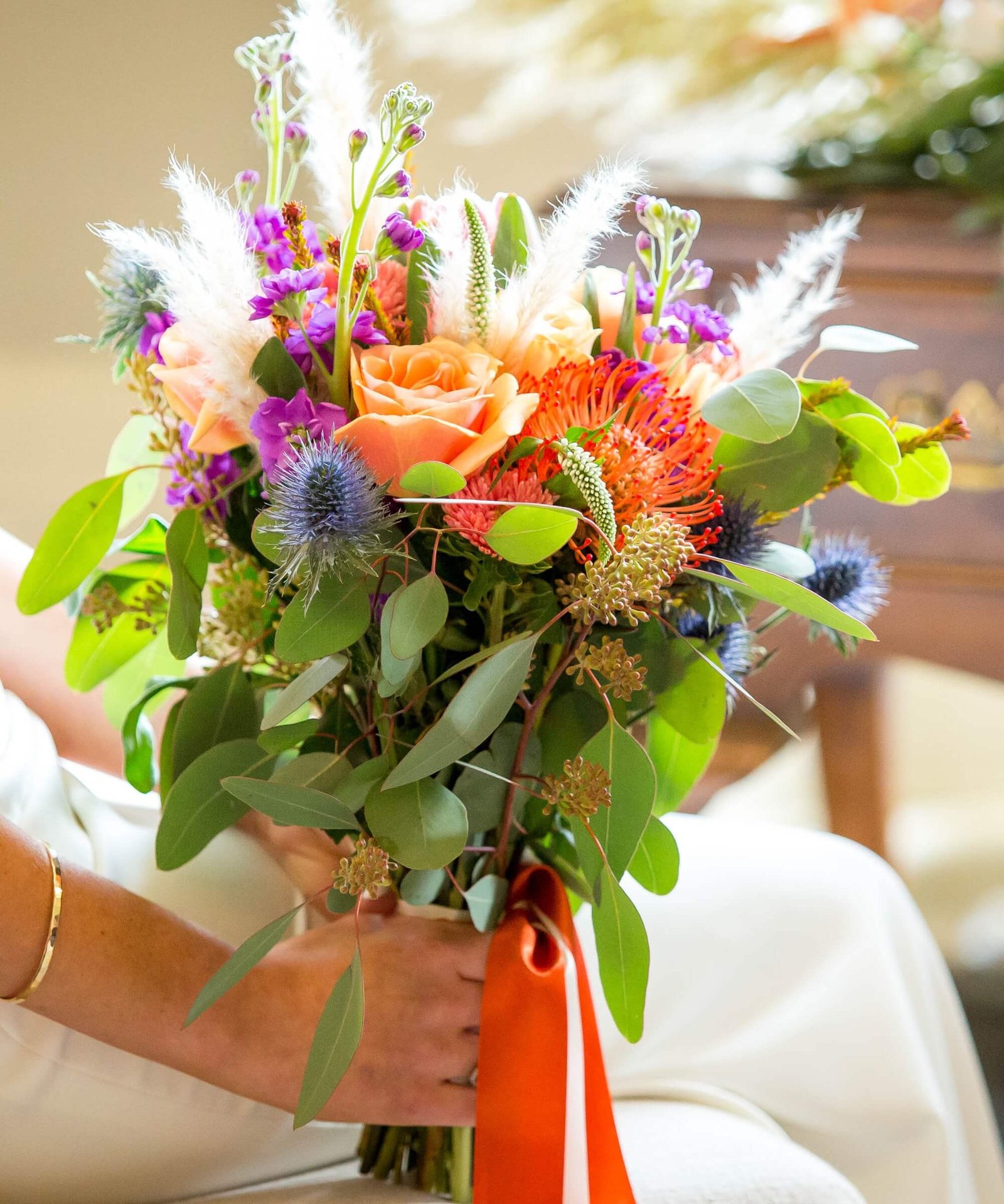 Large wedding flower arrangement by The Flower Basket in Ballyjamesduff