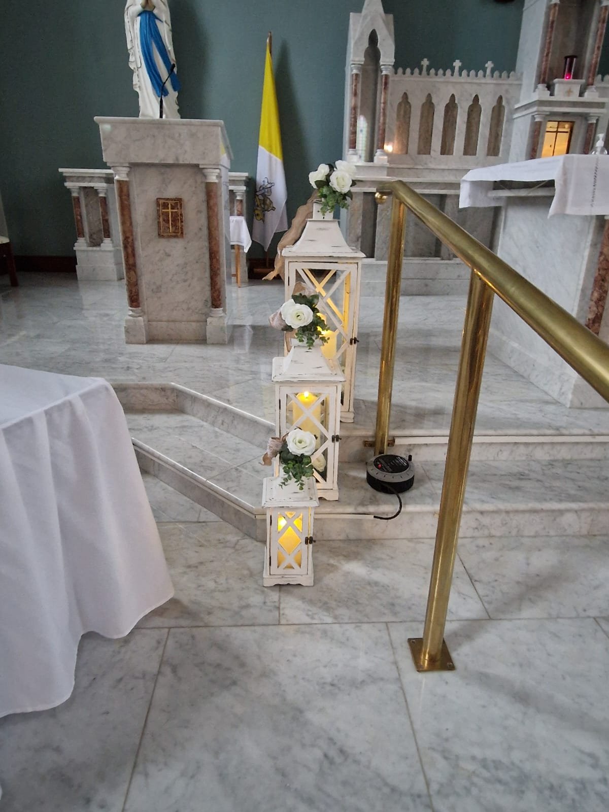 Church pulpit or lectern flowers